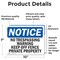Signmission No Trespassing Warning Keep Off Fence Private OSHA Notice Sign, Vinyl Decal, 10in W x 7in L, 2PK OS-2PACK-NS-D-710-L-14998 - alternate 6